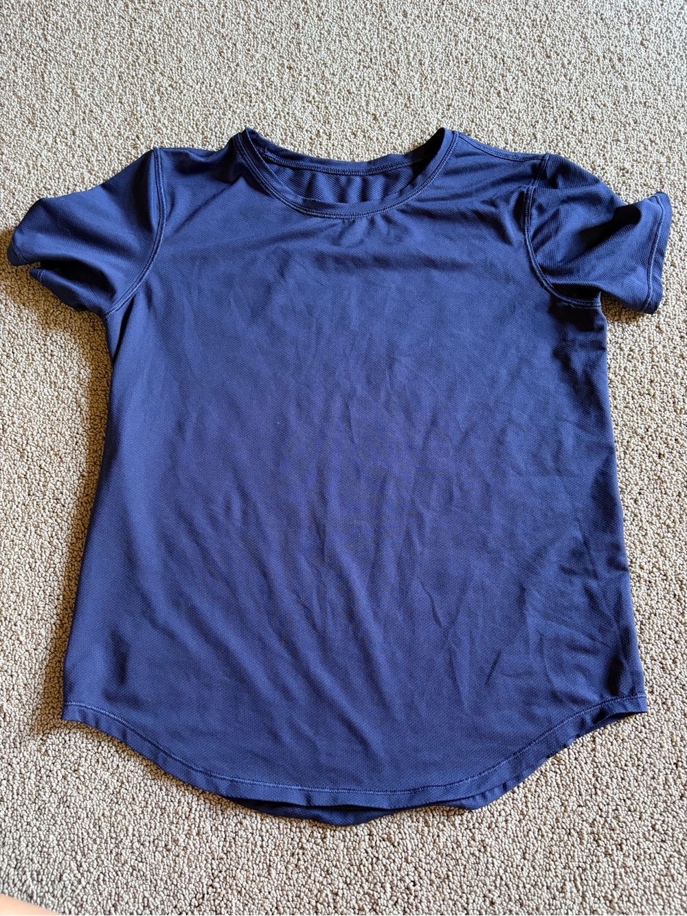 lululemon athletica Deep Navy Short Sleeve Performance Top